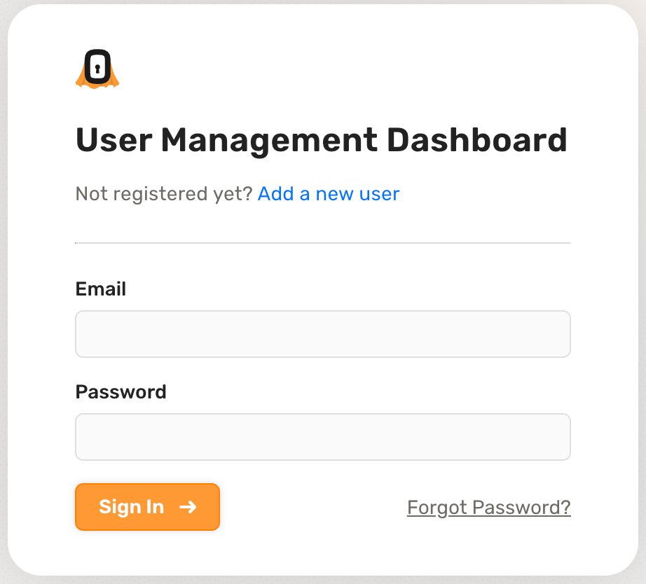 SuperTokens Core Dashboard